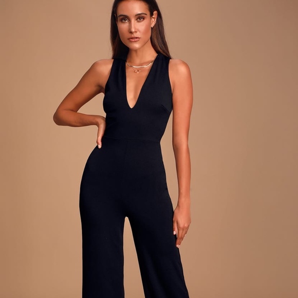 Lulus Pants - Lulu's Thinking Out Lout Jumpsuit